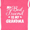 thumbnail image 4 of Inktastic My Best Friend is My Grandma with Hearts Boys or Girls Baby Bodysuit, 4 of 5