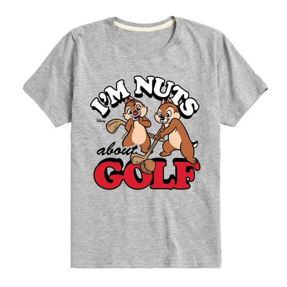 Disney - I'm Nuts About Golf - Toddler & Youth Short Sleeve Graphic T-Shirt