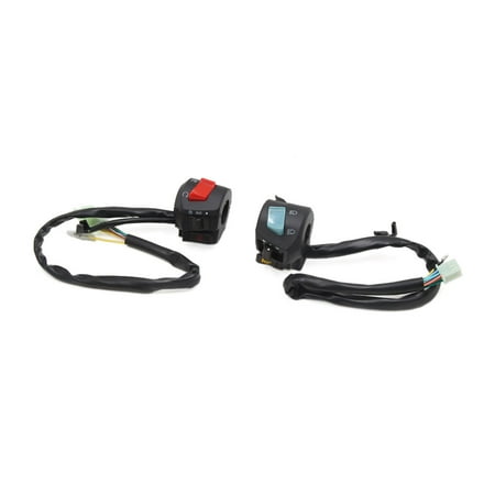 - 2Pcs Left Right Horn Turn Signal Headlight Electric Motorcycle Handle Bar Switch