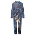 thumbnail image 5 of Demon Slayer Kids Hooded Jumpsuit Union Suit Onesie One Piece Blanket for Boys Girls, 5 of 7