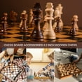 thumbnail image 6 of CHAMAIR Wooden Checkers 2.2in King Figures 32PCS Chess Pieces Only for Chess Board Game, 6 of 9