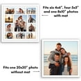 thumbnail image 5 of Americanflat 20x20 Picture Frame with Polished Plexiglass Collage Multi Frames Fit One Four Six Photos - White, 5 of 8