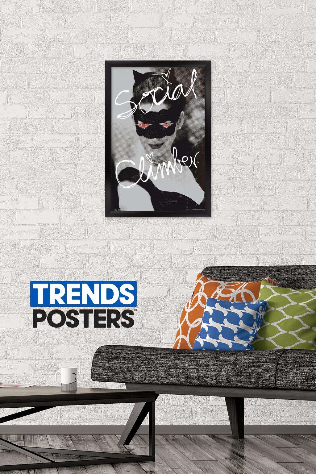 DC Comics Movie - The Dark Knight Rises - Catwoman - Social Climber Wall Poster, 14.725" x 22.375", Framed