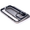 thumbnail image 4 of Compatible with iPhone 15 Pro Max Bumper Case Frame Metal Camera Protection Frame Slim Thin Soft Heat Dissipation Fashion Protection Shockproof Cover for Women Man-Titanium Gray, 4 of 6