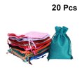 thumbnail image 4 of 20pcs Drawstring Bag Linen Candy Gift Bag Jewelry Packaging Pouches for Christmas Party Random Color, 4 of 8