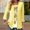Yellow, variant on Women's Long Sleeve T-shirt Women 3/4 Sleeves Open Front Lightweight Cardigan,Green Women's Long sleeve T-shirt XL