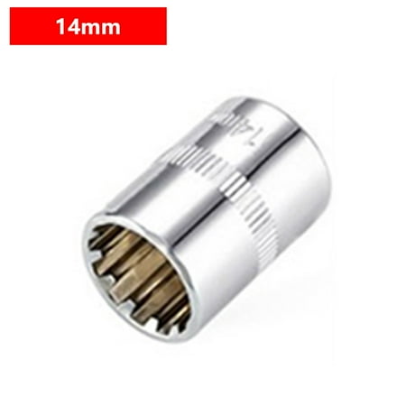 

Lierteer 12 Point Mirror Short Socket Head 3/8Inch Drive Torx Bit Ratchet Wrench Adapter