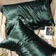 thumbnail image 5 of Funda de almohada de satén de seda, funda de almohada de color liso, 1 juego de 2, funda de almohada de seda suave, 5 of 5