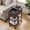 Gray, variant on Genpo End Table with Charging Station, Rolling Flip Top Side Table with USB Ports and Outlets, Swivel Nightstand for Small Spaces with Storage Shelf for Living Room, Bedroom, Gray