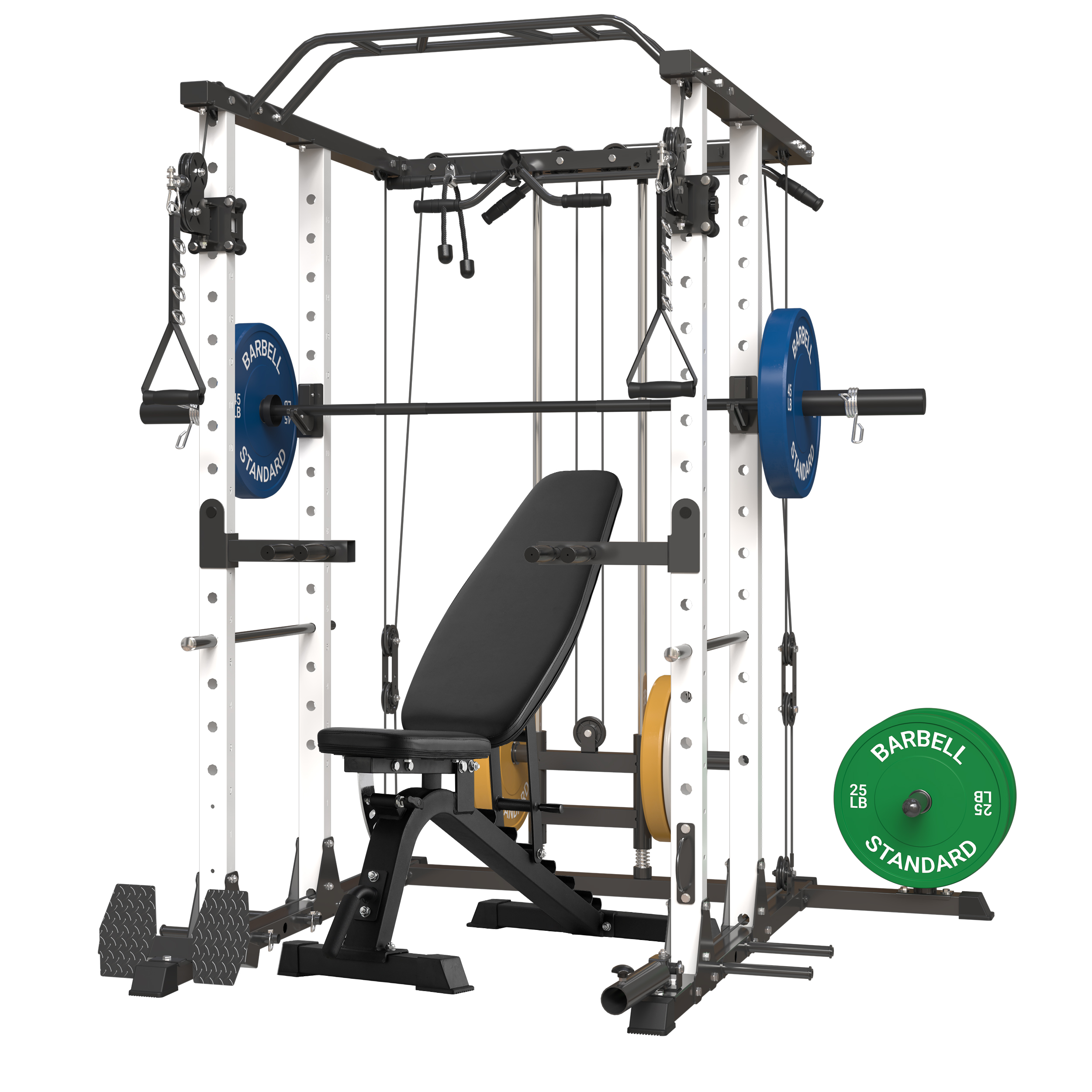 Mikolo Power Rack Cage, 1500LBS Weight Cage with 800LB Capacity