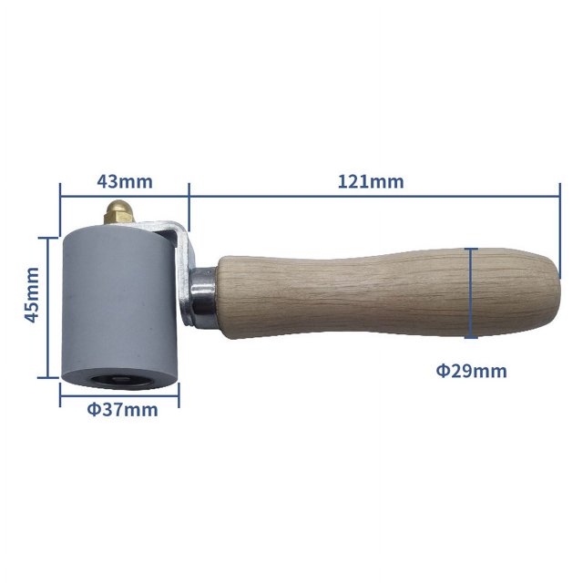 Rodillo de presión manual de PVC resistente al agua, rodillo de silicona de alta temperatura, rueda de presión de latón y teflón, accesorios para pistola de soldadura de aire caliente,