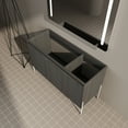 thumbnail image 4 of Freestanding 48" Bathroom Dresser - Dark Oak Modern Vanity With Storage Cabinet Modern, Soft Close Doors, 4 of 7