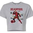 thumbnail image 3 of Marvel Deadpool - Blueprint - Juniors Cropped Graphic T-Shirt, 3 of 5