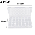 thumbnail image 2 of 28 rejillas Caja de diamantes de imitación Caja de imágenes de diamantes Caja de almacenamiento de joyas de plástico Contenedor de almacenamiento Contenedor de gemas Caja de almacenamiento de, 2 of 5