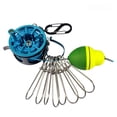thumbnail image 3 of Candado de acero inoxidable con rueda telescópica para pesca con hebilla para peces vivos, equipo de pesca en balsa para pesca en agua dulce, 3 of 5