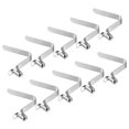 thumbnail image 1 of Unique Bargains 8x5mm Kayak Paddle Snaps, Hollow Button Single Pin Lock Tube Spring Clips for Tent Pole, 10 Pack, Silver, 1 of 6