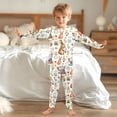thumbnail image 6 of Dailycode Cotton Pajama Set Snug Fit Long Sleeve Top and Pants for 18M-8Y Cute Rabbits and Flowers, 6 of 7