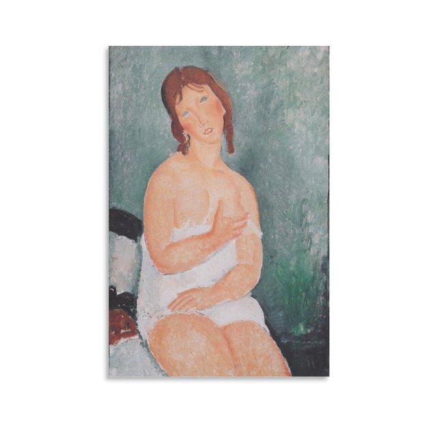 Cuadro impreso de Amedeo Modigliani (120), póster artístico en lienzo y arte de pared, pósteres de decoración para dormitorio familiar moderno de 16 x 24 pulgadas (40 x 60 cm)