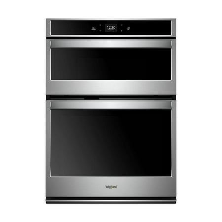 Whirlpool WOC54EC0HS 30 inch Stainless Single Combination Smart Wall Oven with Built In Microwave