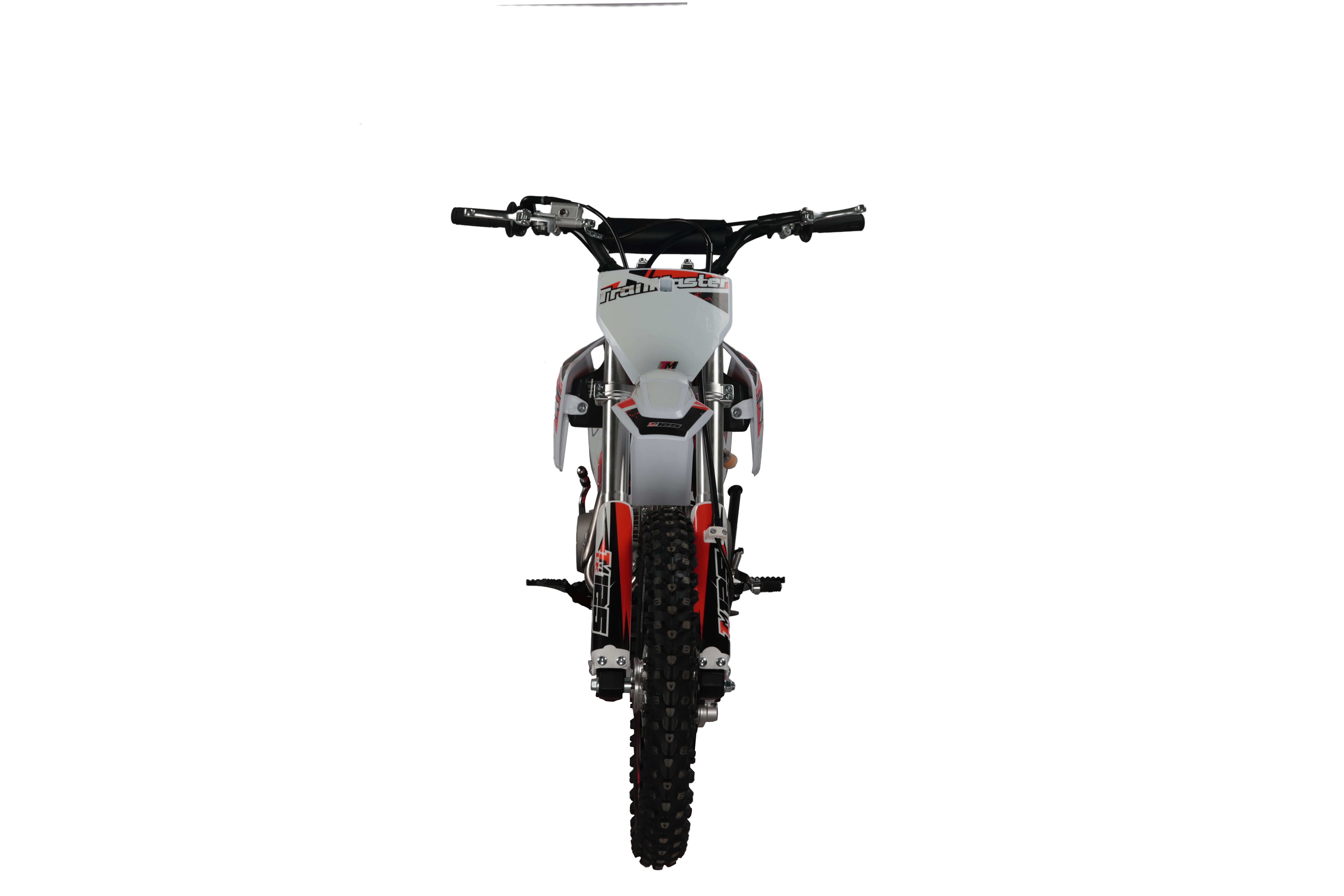 TrailMaster LK125 123cc Dirt Bike, Max Speed 45 mph, Ages 16+, 32.9" Seat Height, 17"/14" Tires, Electric & Kick Start, Inverted Forks (Red)