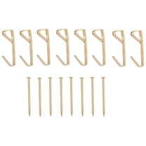 ProSource PH-122312-PS Picture Hanger, 10 lb, Steel, Polished Brass, Brass, Nail-In Mounting