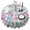 Pioneer Flower-4, variant on Pioneer Flower Round Tablecloth 60" X 60",Wrinkle Wipeable Table Cloth for Kitchen Dining Room Picnic Patio Party