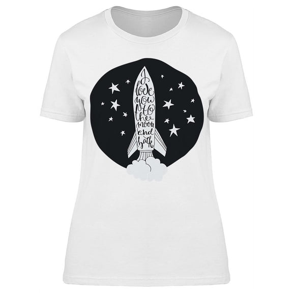 Typography Spaceship Tee Women's -Image by Shutterstock