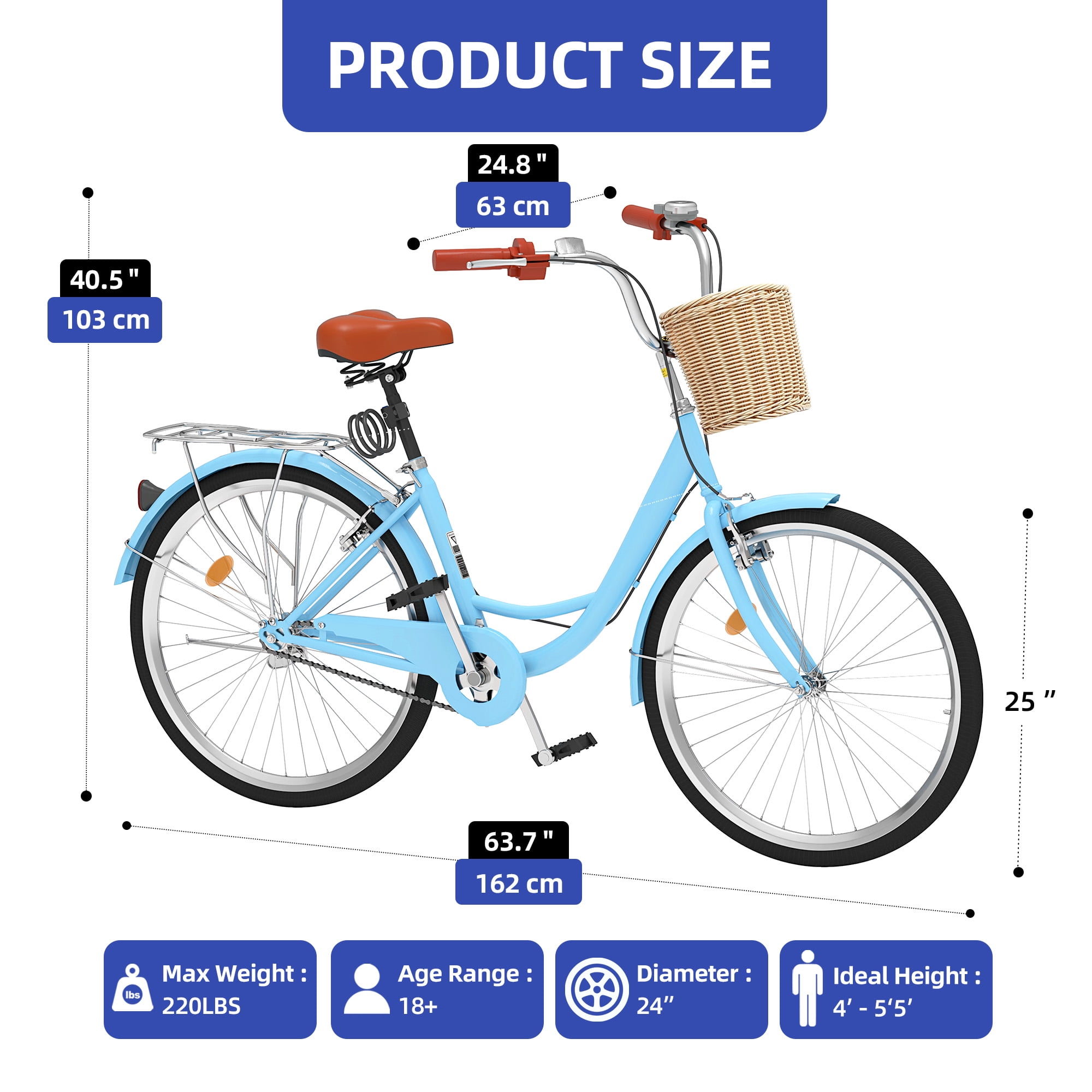 ModFusion White 26-Inch 1Speed Cruiser Bicycle for Adults