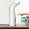 thumbnail image 1 of Dispensador automático de jabón líquido para manos que funciona con pilas, sensor de movimiento sin contacto para cocina y baño, resistente al agua IPX6, gran capacidad, base antideslizante, 1 of 5