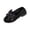 Black, variant on Womens Platform Lug Sole Slip-On Loafers â Preppy PU Faux Leather Comfortable Flat Shoes Coffee Brown,Size 7