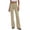 Beige, variant on Hvogkswy Straight Leg Cargo Pants Women, Solid High Waist Flared Pants Button Zipper Pullover Lightweight Casual Hiking Pants with Pockets