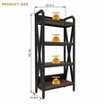 thumbnail image 7 of 25.6"L Metal Storage Shelves,4-Tier Storage Shelves Metal and Wooden Kitchen Shelves for Garage,Pantry,Kitchen, 7 of 7