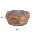 thumbnail image 7 of 33 Inch Diamond Shape Acacia Wood Coffee Table With Smooth Top, Natural Brown- Saltoro Sherpi, 7 of 7