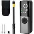thumbnail image 2 of Bike Electric Air Pump: 150Psi Portable Bicycle Tire Pump with Digital Pressure Gauge for Road Bike, Mountain Bike, E-Bike, Motorcycle with Presta, Schrader, Dunlop Valve Accessories, 2 of 8