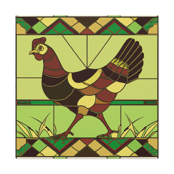 Hen in the Roaring Twenties - Canvas