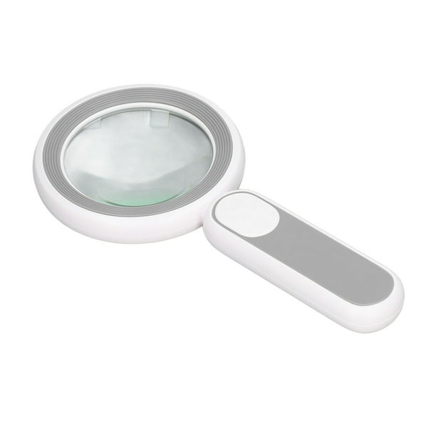 Lupa de Mano HD ANGGREK Interruptor Táctil Carga USB 21 Luces LED para Lectura Y Observación Detallada
