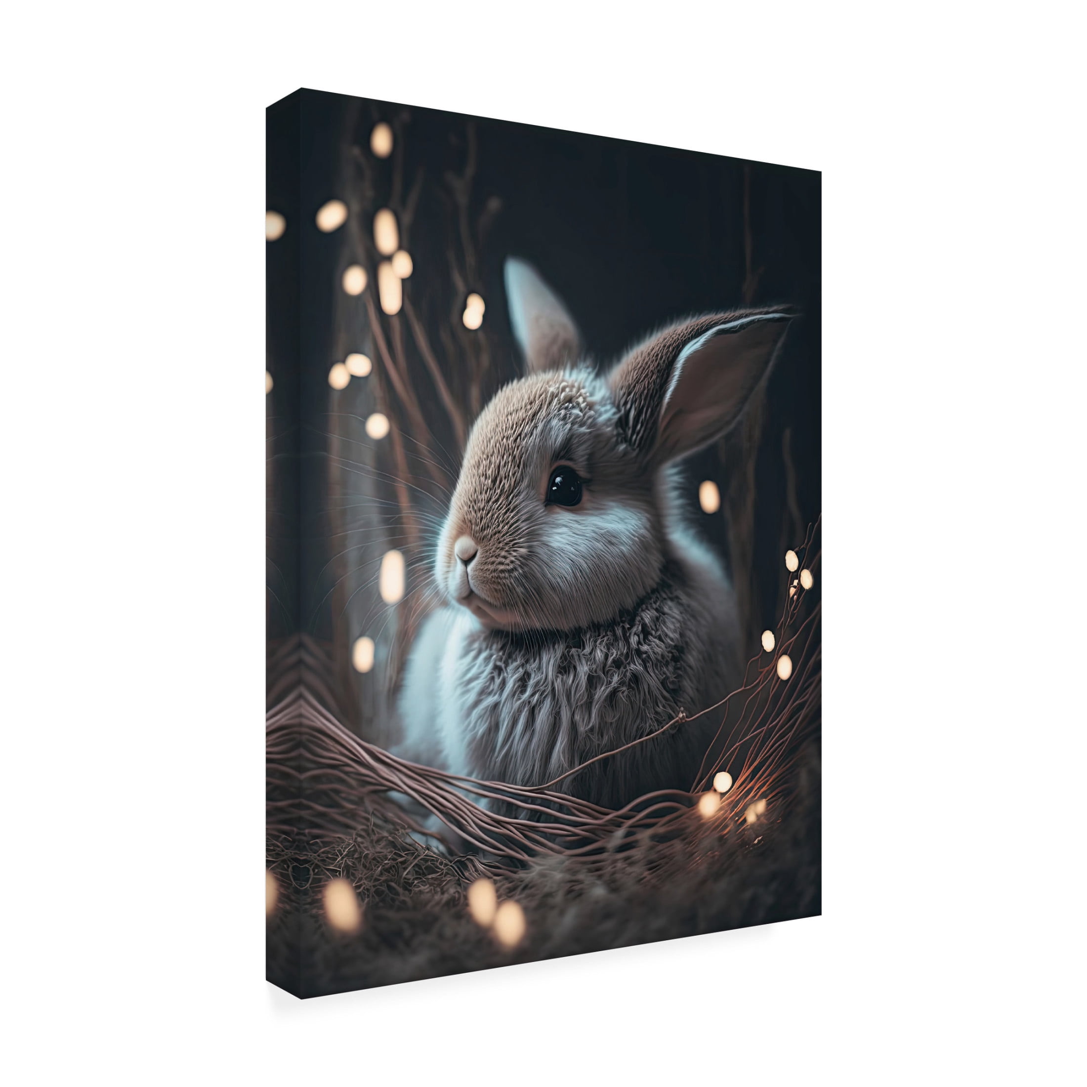 Treechild 'Bunny In The Nest' Canvas Art