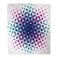 thumbnail image 1 of JSDART Jeter Couverture Chaude Impression Confortable Flanelle Pop Raster Demi-Teinte Tacheté Motif Graphique Confortable Doux pour Canapé-Lit et Canapé 58x80 Pouces, 1 of 1