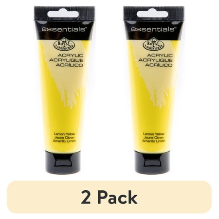 (2 pack) Royal & Langnickel Essentials 120ml Lemon Yellow Cadmium Artist Acrylic Paint