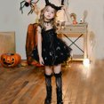 thumbnail image 6 of VNKIDY Girls Kids Square Neck Sleeveless Dress With Butterfly Appliques Large Bow Ruffled Trim Tulle Skirt For Parties Themed Events Special Occasions Versatile Dress, 6 of 6