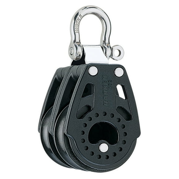 HARKEN Premium Sailing 40mm Carbo Fixed Boat Block Double Pulley, Part 2642
