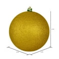 thumbnail image 2 of Vickerman 2.75" Medallion Gold Glitter Ball Ornament, 12 per Bag, 2 of 7