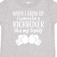 thumbnail image 4 of Inktastic Kickboxing Future Kickboxer Like Daddy Boys or Girls Toddler T-Shirt, 4 of 5