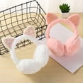 thumbnail image 3 of New Lovely Winter Warm Cat Ear Warmers Glitter Ears Plush Earmuffs for Women Playful Girls Ear Muffs Cold Protection Warm Hot (green), 3 of 7