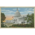 thumbnail image 2 of Unknown 32x22 Gold Ornate Wood Framed with Double Matting Museum Art Print Titled - Capitol Building, Washington, D.C., 2 of 4
