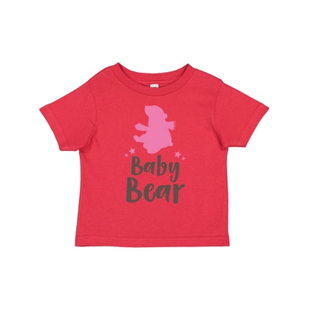 

Inktastic Baby Bear Little Bear Bear Cub - Pink Brown Girls Toddler T-Shirt