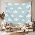 thumbnail image 2 of Clouds Tapestry for Bedroom Wall Hanging Tapestry, Cartoon Blue Sky Minimalist Aesthetic Ceiling Backdrop Tapestries Poster Blanket Wall Decor for Teens Room Living Room Dorm 51" x 59", 2 of 8