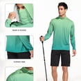 thumbnail image 5 of JXMVOJ Men's & Women's Summer UPF50+ Lightweight Breathable Sun Protection Hooded Blouse for Hiking Camping Fishing, Elastic Fabric Foldable Design, 5 of 7
