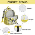 thumbnail image 4 of Yellow Lemon Pattern Backpack for Summer, Lightweight Small Daypack with Fresh Citrus Print Design, 4 of 6