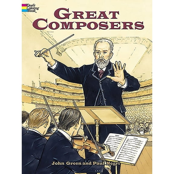 Dover World History Coloring Books Great Composers Coloring Book, (Paperback)